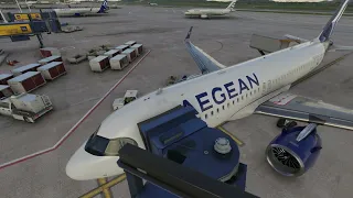 Aegean Airbus A320neo Athens to Tivat Full Flight Fs2020
