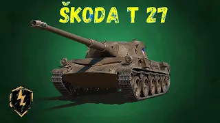 ОБЗОР В РАНДОМЕ SKODA T 27 WOT BLITZ! НАКОНЕЦ-ТО ГОДНЫЙ ТАНК НА ХАЛЯВУ! НО НУЖНО ВЕЗЕНИЕ И СКИЛЛ!