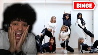 Reacting to all EVERGLOW Dance Practices