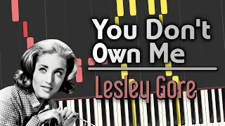 Lesley Gore - YOU DON'T OWN ME (Piano Tutorial)