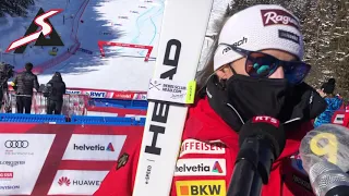 Lara Gut-Behrami, Tamara Tippler et Federica Brignone reviennent sur le super-G de Crans-Montana