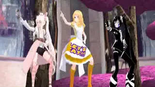 MMD - Little apple - Mangle, Chica y Puppet (mujer)