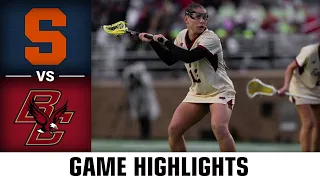 Syracuse vs. Boston College Game Highlights | 2024 ACC Women's Lacrosse