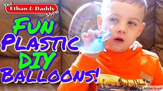 FUN PLASTIC BALLOONS make your own  balloons with magic plastic!