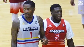 Jamal Crawford vs Nate Robinson at the Crawsover Pro Am.. 40 Points at 43 Years Old