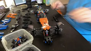 Lego Technic 2022 McLaren F1 Car Build Time-lapse