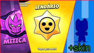 BRAWL STARS|PEGUEI MÍTICA 1 SENDO CARREGADO?|ABRINDO O STAR DROP LENDÁRIO|MODO RANK