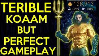 KOAAM WITH A TERIBLE BUILD BUT PERFECT GAMEPLAY VS DR FATE COMMENTARY | INJUSTICE 2 MOBILE