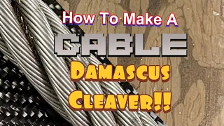 HOW TO MAKE CABLE DAMASCUS!!! CANISTER STYLE!
