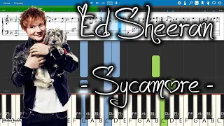 Ed Sheeran - Sycamore [Piano Tutorial | Sheets | MIDI] Synthesia