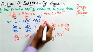 Method of Separation of Variable - Concept + Numerical [Part 1]