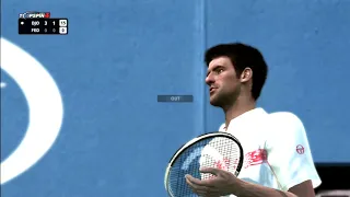 PS3 Top Spin 4 Novak DJOKOVIC vs Roger FEDERER (Expert Level)