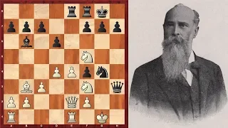 Шахматы. ОЧЕНЬ КРАСИВАЯ ПАРТИЯ шахматного мецената Леопольда Требича!