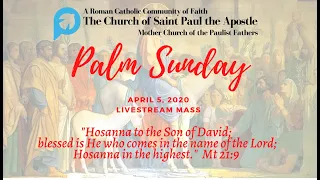 10 a.m. Mass for Palm Sunday from NYC