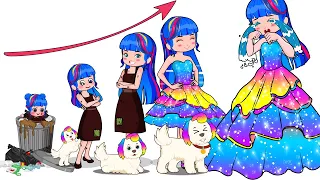 Lisa and Puppy Growing Up Compilation! Sad Story But Happy Ending | Poor Princess Life Animation