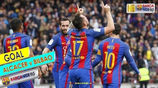 Paco Alcacers' Goal against Bilbao (Feb 17)