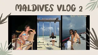 maldives vlog part 2+ Adaaran select huduran fushi island + anniversary in Maldives 🇲🇻