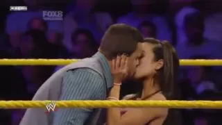AJ kissing Primo on NXT