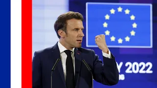 Learn French With Speeches I Emmanuel Macron I  European Future 9 May 2022