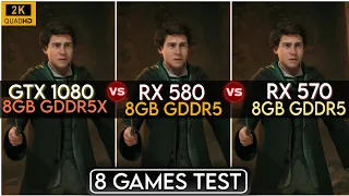 GTX 1080 (8GB) vs RX 580 (8GB) vs RX 570 (8GB) | Test In 8 Games In Mid 2023 | 2k , 1440p