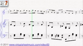 Antonio Vivaldi's Concerto in A minor Op.3 No.6, Violin and Piano Sheet Music - Video Score