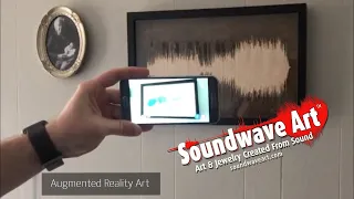 Augmented Reality Art - Solid Wood Soundwave Art ™