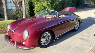 1957 Porsche Speedster Cold Start / Walk Around