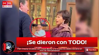 Pati Chapoy se pelea con Coque Muñiz y le truena los dedos durante en vivo de ‘Ventaneando’