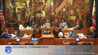 Burbank City Council  Meeting - April 26, 2022