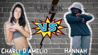 Charli D’amelio Vs Hannah TikTok Dance Battle Compilation