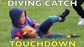 DIVING TOUCHDOWN CATCH at FLAG FOOTBALL GAME! 🏈