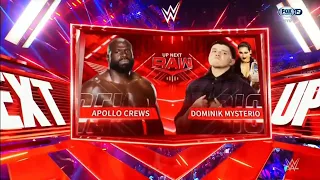 Apollo Crews Vs Dominik Mysterio - WWE Raw 22/05/2023 (En Español)