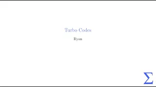 [FA23] Meeting 11 - Turbo Codes