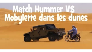 UNE MOB MBK 50 POURRIT UN HUMMER DANS LES DUNES  ► lolo cochet moto