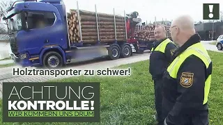 Bremsweg wird VIEL länger! 😲 LKW fast 7 TONNEN zu schwer!  | Achtung Kontrolle