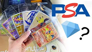 [$1800+ PSA RETURN!] Submitting 5 Rare Japanese Pokemon Cards from PSA's $50 Economy Event!
