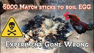 Boiling Egg with 5000 Match Stick Gone Wrong | Science Experiments With Matches | Mental Genius Ep 2