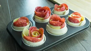 Puff Pastry Salami Rose