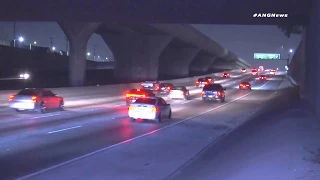 Los Angeles Police Abandon Stranded Motorist on Freeway-Multiple Crashes Follow-Caught on camera!