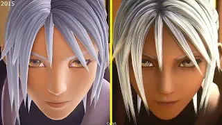 Kingdom Hearts 3 - 2015 vs  2017 vs 2018 vs 2019 Retail Graphics Comparison