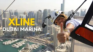 XLINE Dubai Zipline 2023 | Dubai Tourist Attractions | Dubai Marina