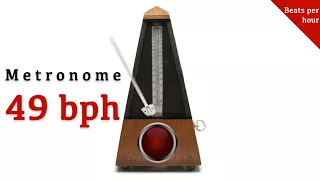 Metronome 49 bph 🎼 (beats per hour)