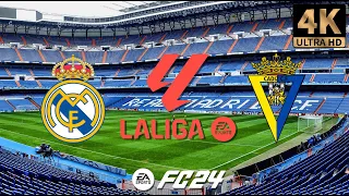 Real Madrid vs Cádiz | La liga | EA FC 24 | PS5™ 4K HD