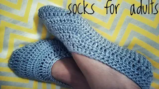 5/6 number ke crochet socks.How to crochet socks for adults #48. by Gitanjali's tutorial