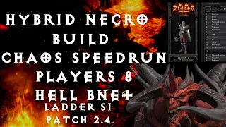 LADDER Rank 5 Necro SOLO P8 Chaos Speedrun Diablo 2 Resurrected Patch 2.4 D2R Necromancer POV D2R