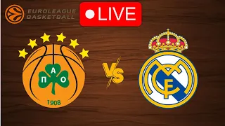 🔴 Live: Panathinaikos vs Real Madrid | EuroLeague 2023-2024 | Live Play by Play Scoreboard