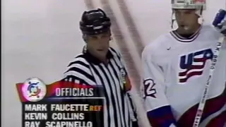 1996 World Cup of Hockey Finals Game 1 USA vs Canada