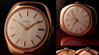 №2 Золотые часы СССР Ракета 2609 70-е годы  Gold Watch Raketa 1970 USSR
