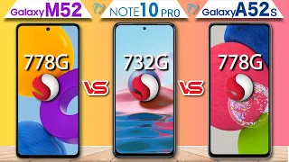 Samsung Galaxy M52 vs Redmi Note 10 Pro vs galaxy A52s Full Comparison | Which is Best
