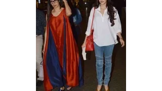Sridevi, daughters Jhanvi and Khushi spotted at AIRPORT